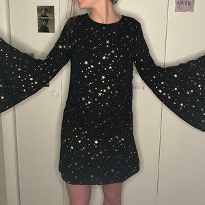 Metallic Star Shift Dress, Lulu's
